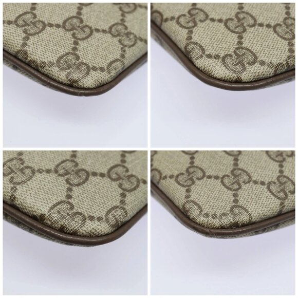 GUCCI GG Supreme Web Sherry Line Shoulder Bag PVC Beige 904 02 047 Auth 84221 - Picture 14 of 16